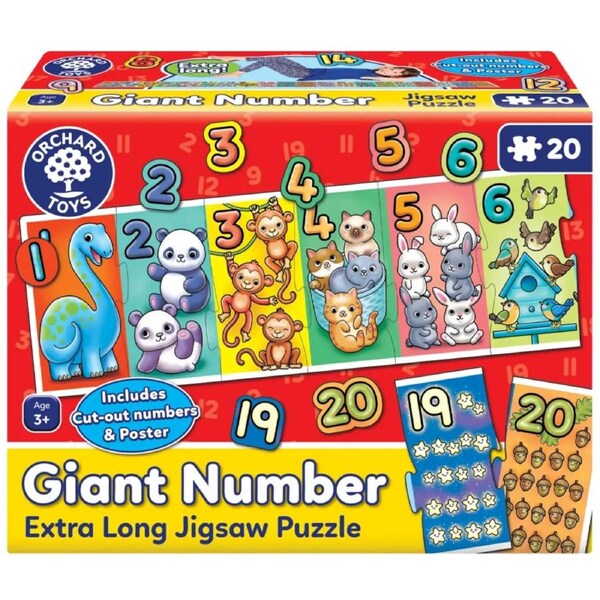Orchard Toys - Giant Number Puzzle 20pc