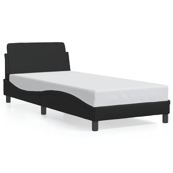Bed Frame "Dover" Black 90x190 cm Faux Leather vidaXL