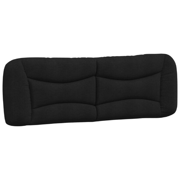 Headboard Cushion "Hvar" Black 153 cm Fabric vidaXL