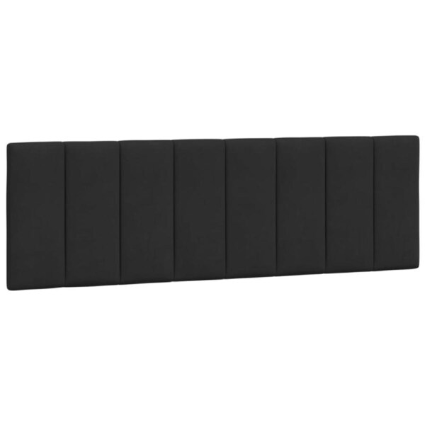 Headboard Cushion "Hanko" Black 153 cm Velvet vidaXL