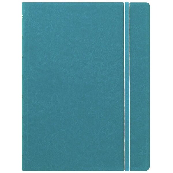 Filofax Classic A5 Notebook Ruled Pages Leather-Look Writing Stationery Aqua
