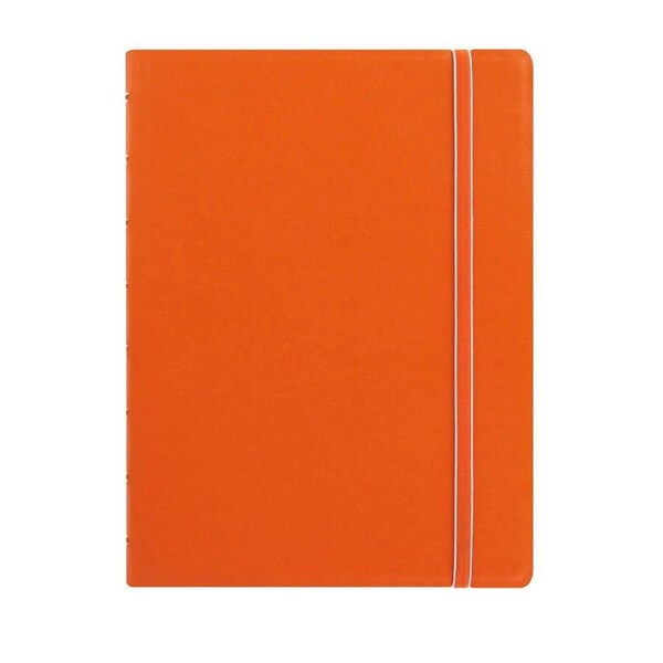 Filofax Classic A5 Notebook Ruled Page Leather-Look Writing Stationery Orange