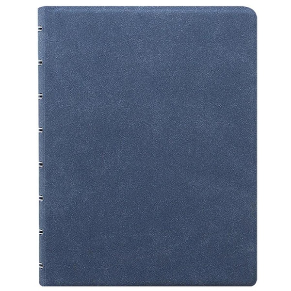 Filofax Architexture A5 Notebook Writing Paper Office Stationery Blue Suede