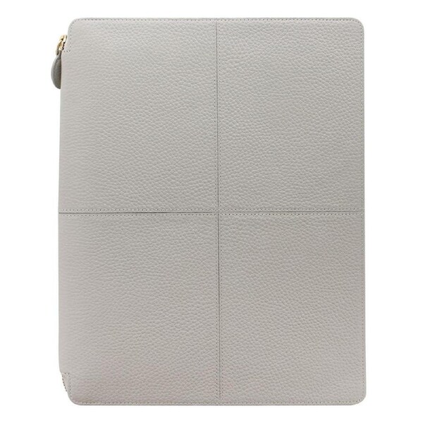 Filofax Classic Stitch A4 Folio Notebook Soft Leather Office Stationery Grey