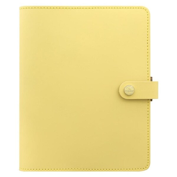 Filofax A5 The Original Personal Organiser Binder Diary Log Stationery Lemon