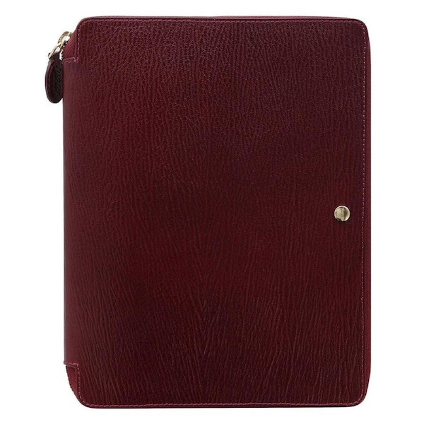 Filofax Chester A5 Zip Folio Personal Organiser Office/School Stationery Red