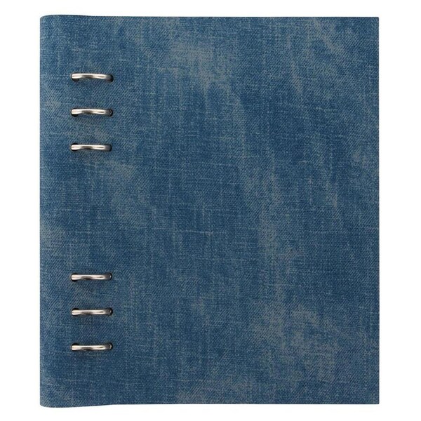 Filofax A5 Patterns Clipbook Notebook Diary Journal Writing Stationery Denim