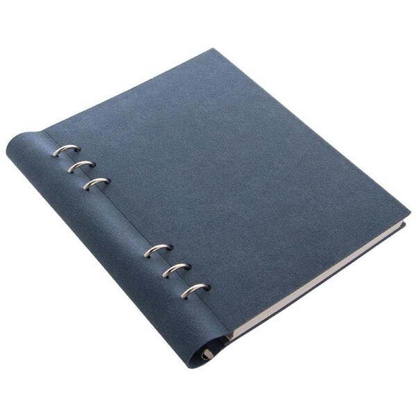 Filofax Architexture A5 Clipbook Organiser Paper Sheets Stationery Blue Suede