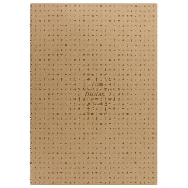 56pc Filofax Kraft A4 Folio Notebook Refill Ruled Sheets Writing Stationery