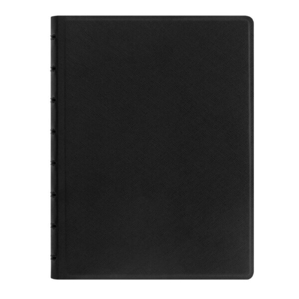 Filofax A5 Saffiano Notebook Journal Diary Log Writing School Stationery BLK