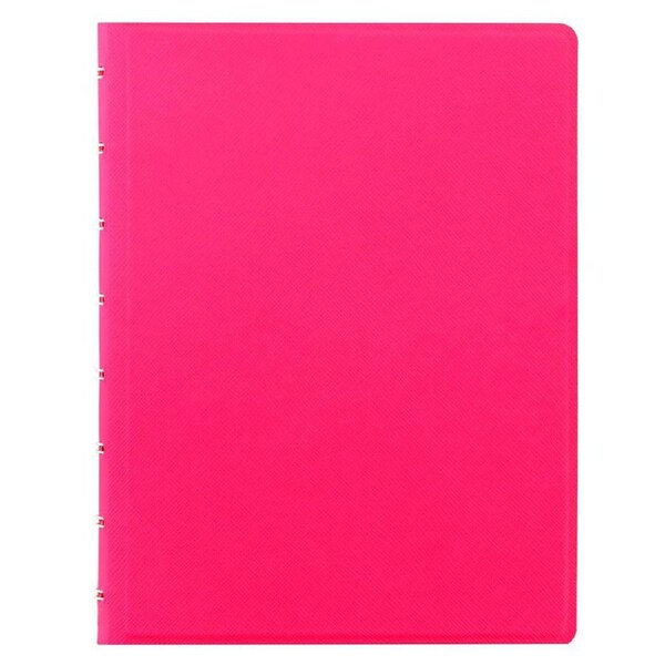 Filofax A5 Saffiano Notebook Journal Diary Log Writing Stationery Fluoro Pink