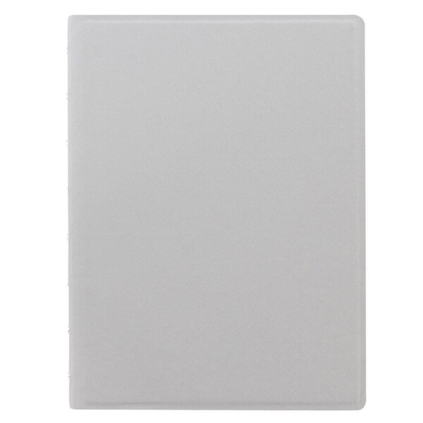 Filofax A5 Saffiano Notebook Journal Diary Log Stationery Grey/Fluoro Yellow