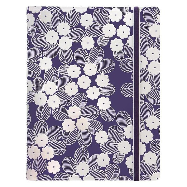 Filofax A5 Impressions Notebook Writing Journal Diary Stationery Purple/White