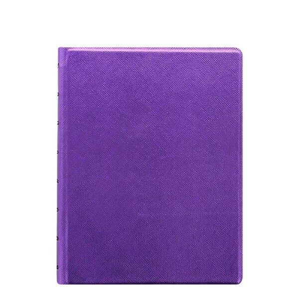 Filofax A5 Saffiano Notebook Journal Diary School Stationery Metallic Violet