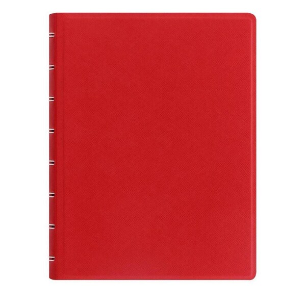 Filofax A5 Saffiano Notebook Journal Diary Writing School Stationery Poppy RD