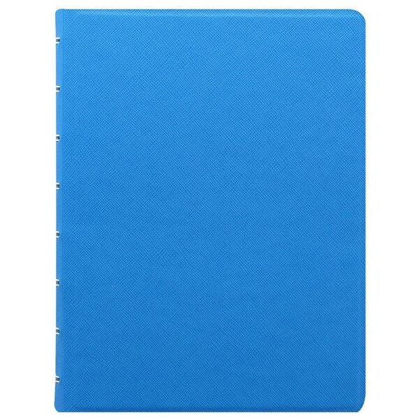 Filofax A5 Saffiano Notebook Journal Diary Log Writing Stationery Fluoro Blue