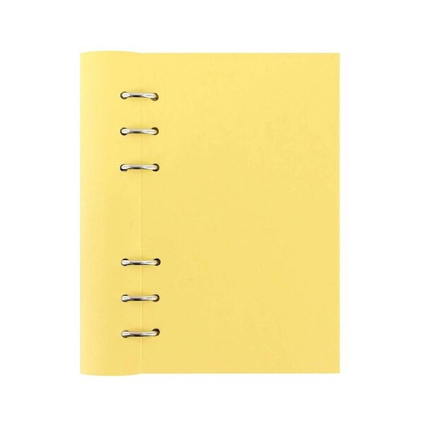 Filofax Classic Pastels A4 Clipbook Organiser Binder Office Stationery Lemon
