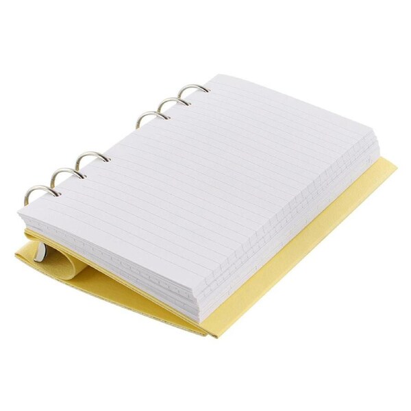 Filofax Personal Clipbook Organiser Office Planner Stationery Pastels Lemon