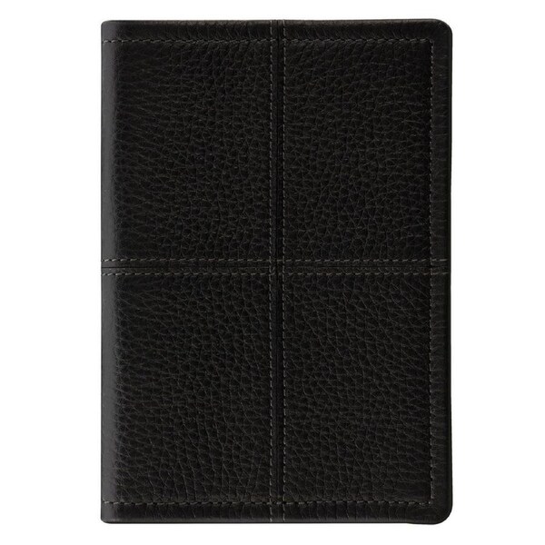 Filofax Classic Stitch Soft Passport Holder Cover Case Travel Accessory Black