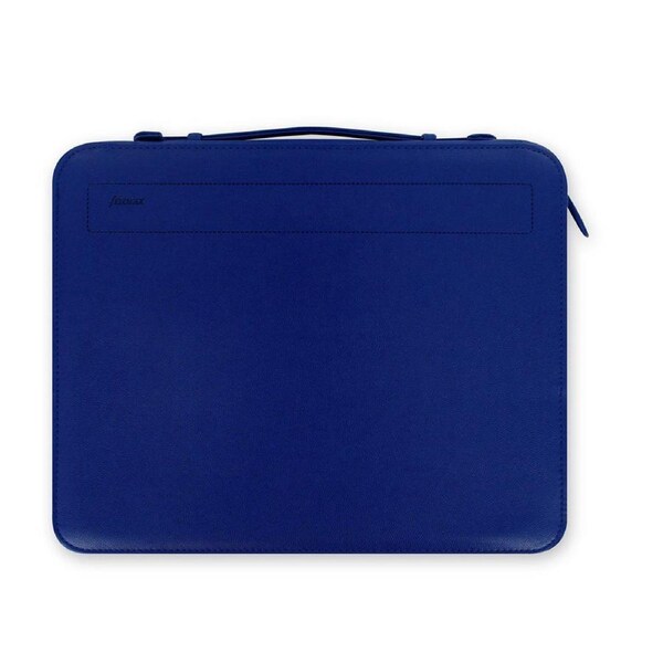 Filofax A4 Penny Bridge Zipped Folio Personal Organiser w/ Handle Cobalt Blue
