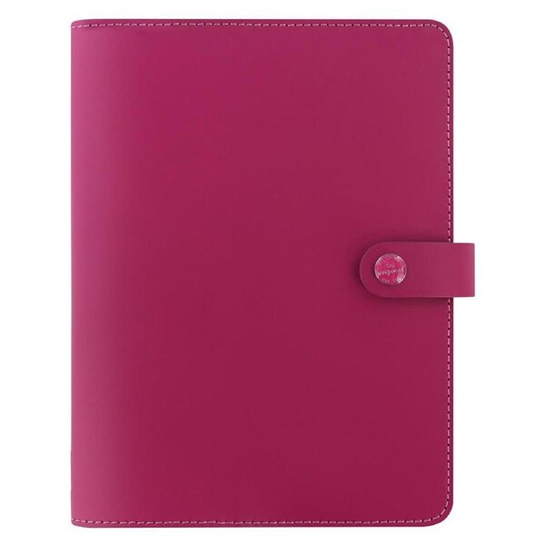 Filofax 23cm Leather The Original A5 Notebook w/ Ruled Paper Folio Raspberry