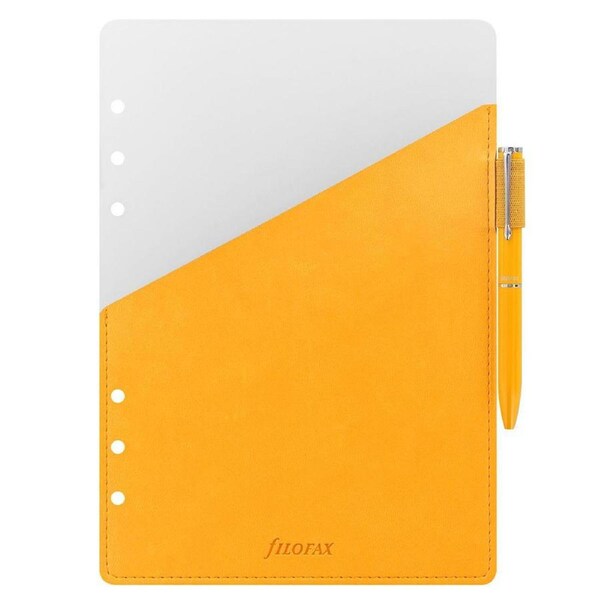 Filofax A5 Personal Organiser Inserts Memo/Reminder w/Elastic Pen Loop Yellow