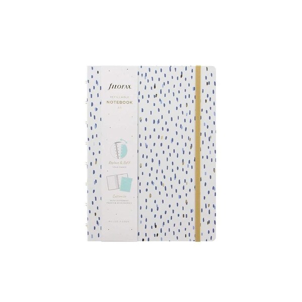 Filofax A5 Notebook Journal Diary Log Writing School Stationery Indigo Rain