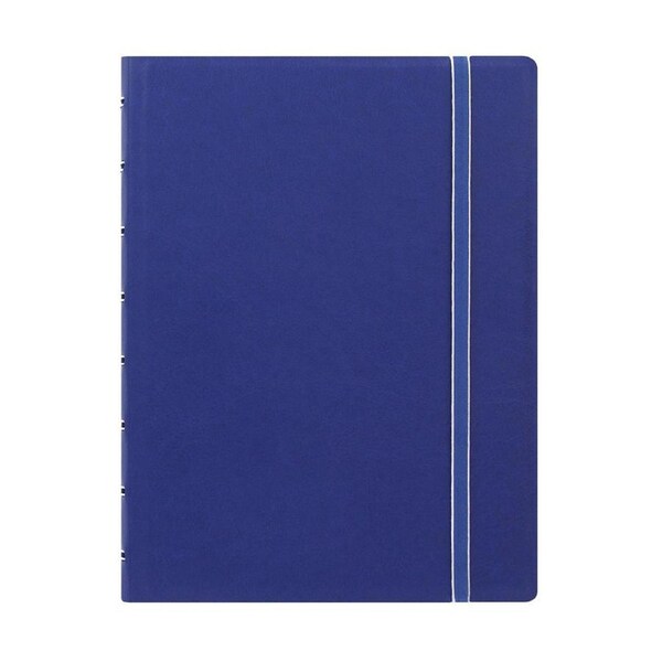 Filofax Classic A5 Notebook Ruled Pages Leather-Look Writing Stationery Blue