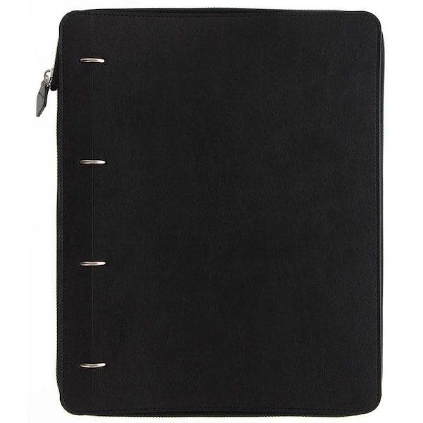 Filofax Classic A4 Clipbook Zip Personal Organiser Stationery Monochrome BLK