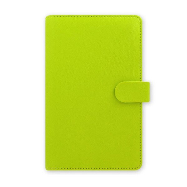 Filofax Saffiano Personal Compact Organiser Planner Notepad Faux Leather Pear
