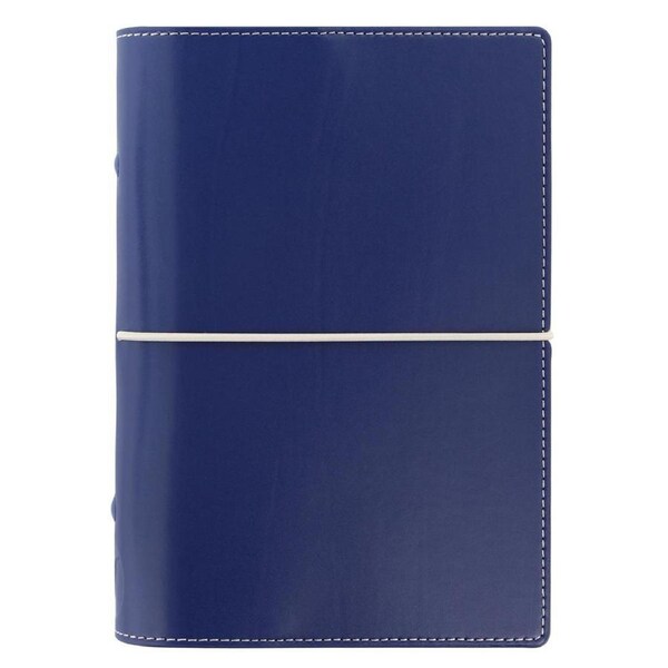 Filofax Domino Personal Organiser Journal Diary/Task Planner Faux Leather NVY