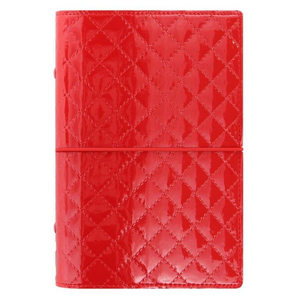 Filofax Domino Luxe Personal Organiser/Planner Diary Notepad Stationery Red