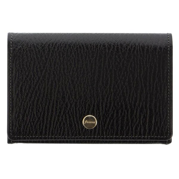 Filofax Chester Business/Credit Card Holder ID Storage Wallet Organiser Black