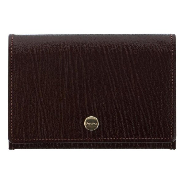 Filofax Chester Business/Credit Card Holder ID Storage Wallet Organiser Brown