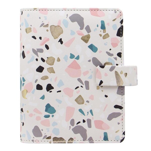 Filofax Architexture Pocket Organiser Planner Notepad Faux Leather Terrazzo