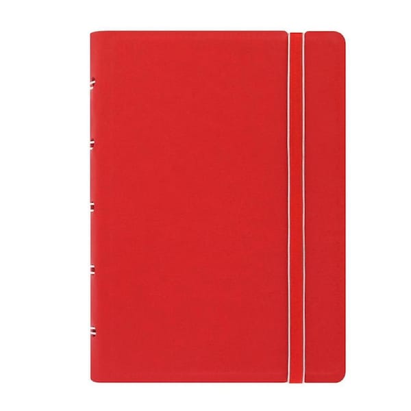 Filofax Pocket Classic Notebook Writing Notepaper Stationery Refillable Red