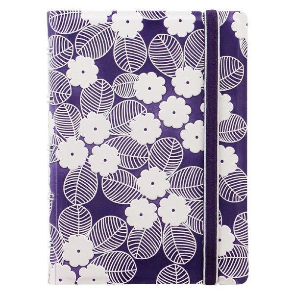 Filofax Impressions Pocket Notebook Stationery A4/A5 Refillable Purple/White