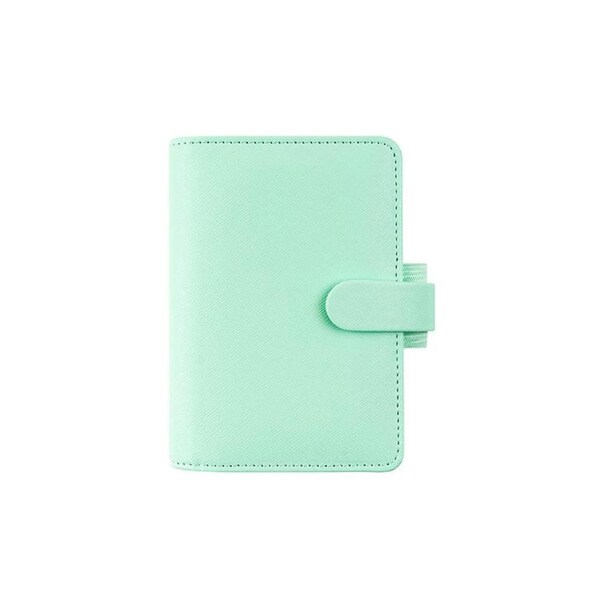 Filofax Saffiano Mini Personal Organiser Planner Faux Leather Neo Mint 12cm