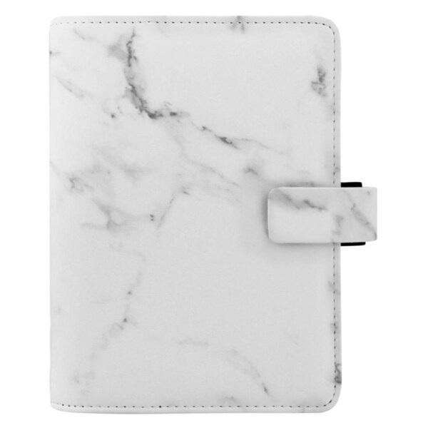 Filofax Patterns Personal Organiser Diary Planner Notepad Faux Leather Marble