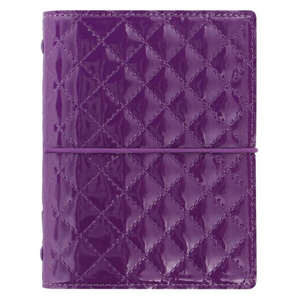Filofax Domino Luxe Pocket Organiser Diary Planner Notepad Stationery Purple