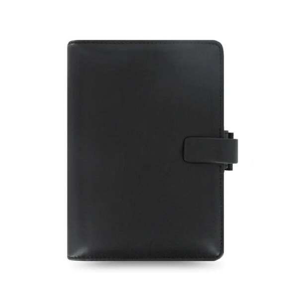 Filofax Metropol Personal Organiser Diary Planner Notepad Faux Leather Black