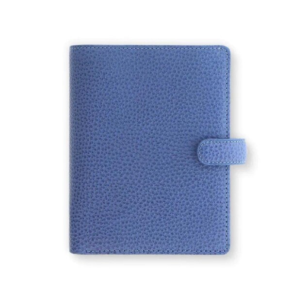 Filofax Finsbury Pocket Organiser Notepad Planner Stationery Leather Blue