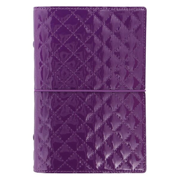 Filofax Domino Luxe Personal Organiser/Planner Task/Diary Stationery Purple