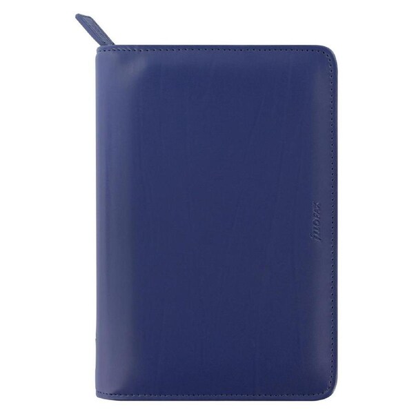 Filofax Metropol Personal Zip Organiser Diary/Task Planner Faux Leather Navy