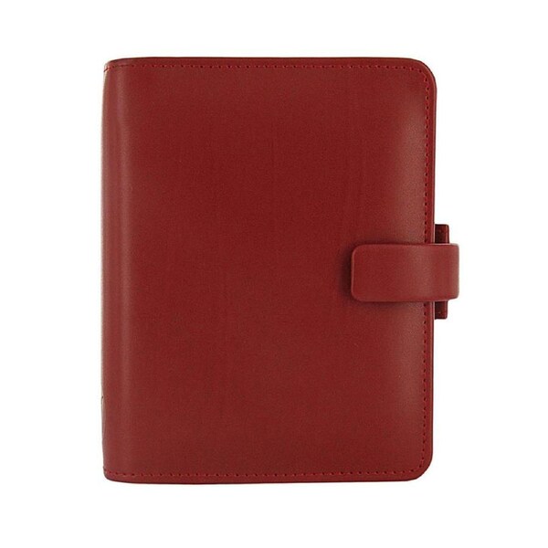 Filofax Metropol Pocket Organiser Stationery Diary Planner Faux Leather Red