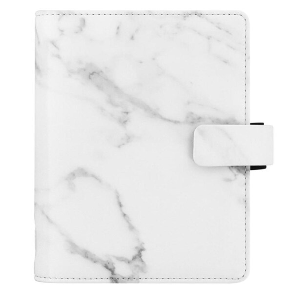 Filofax Patterns Pocket Organiser Diary/Planner Notepad Faux Leather Marble