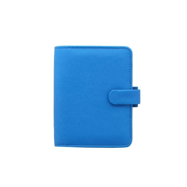 Filofax Saffiano Pocket Organiser Diary/Task Planner Faux Leather Fluro Blue