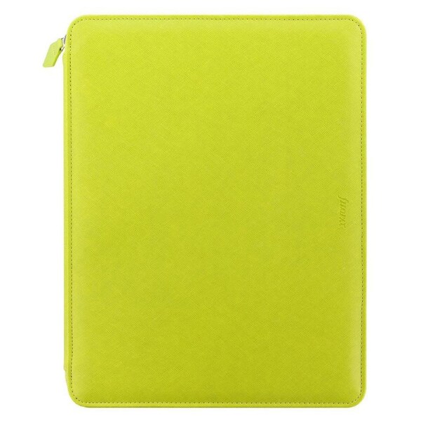 Filofax A4 Saffiano Zipped Folio Note/Task Document Personal Organiser Pear