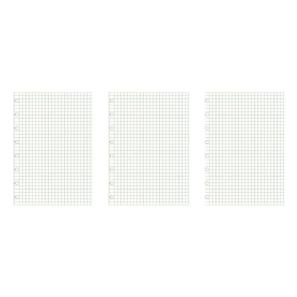 3x 32pc Filofax A5 Notebook Refill White Square Paper Writing School Stationery