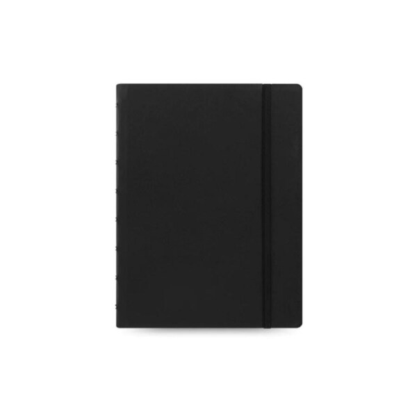 Filofax 256-Pages A5 Notebook Refillable Office Stationery Thick Plain Black